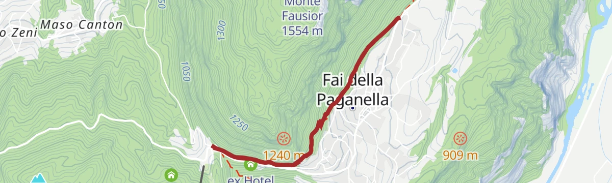 Route map: Ardito Alberto walk